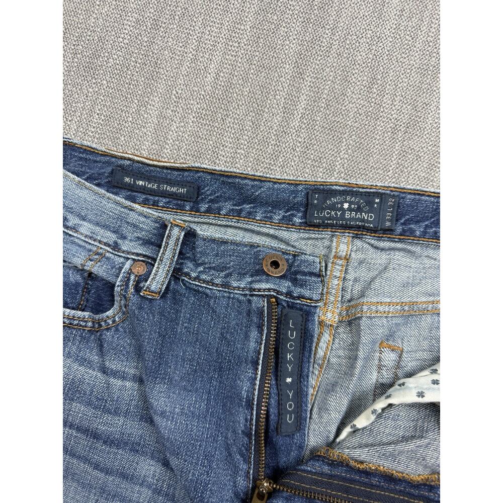 Lucky Brand 361 Vintage Straight Jeans Mens 33x32 Medium Wash Denim - Picture 4 of 7